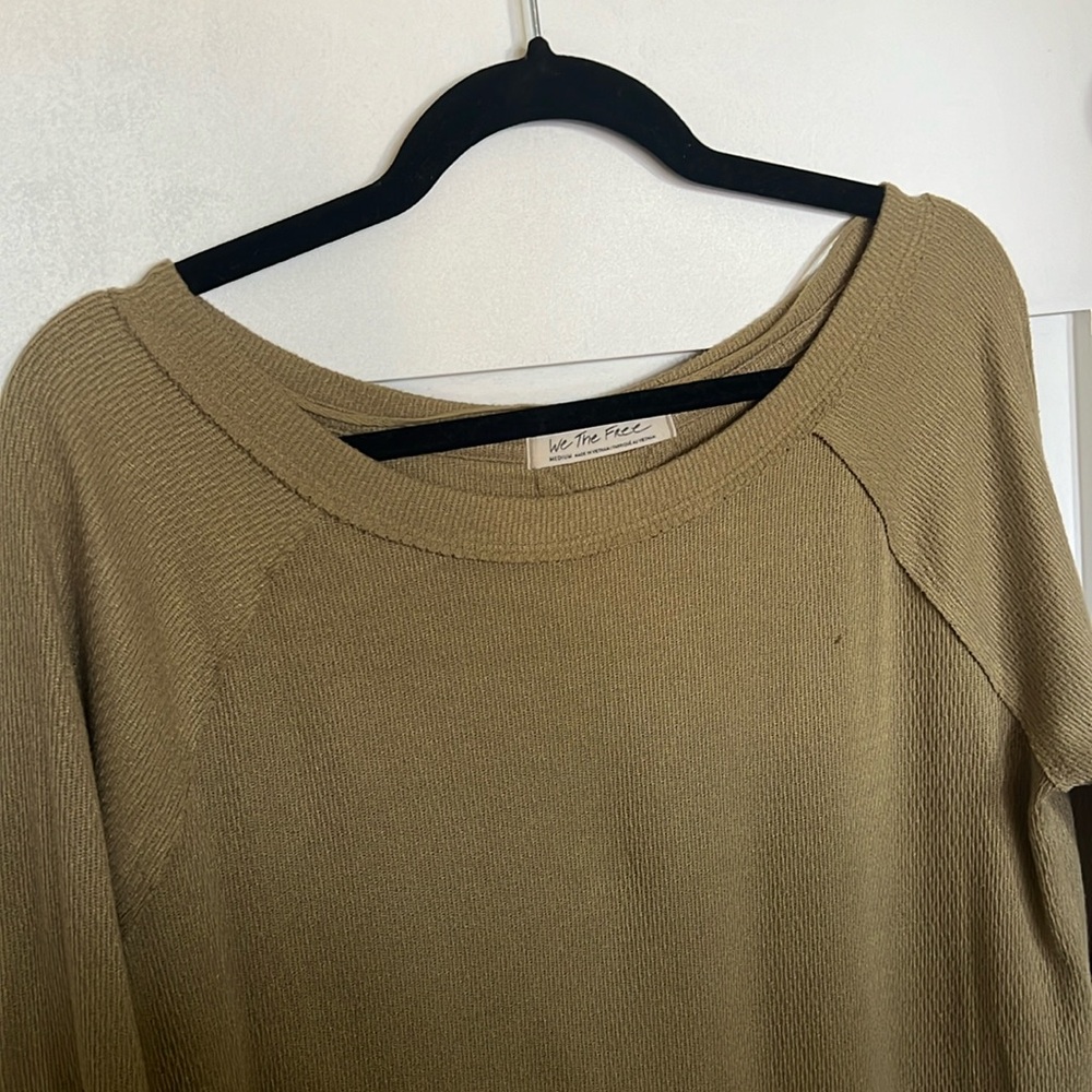 Free People green long sleeve tunic